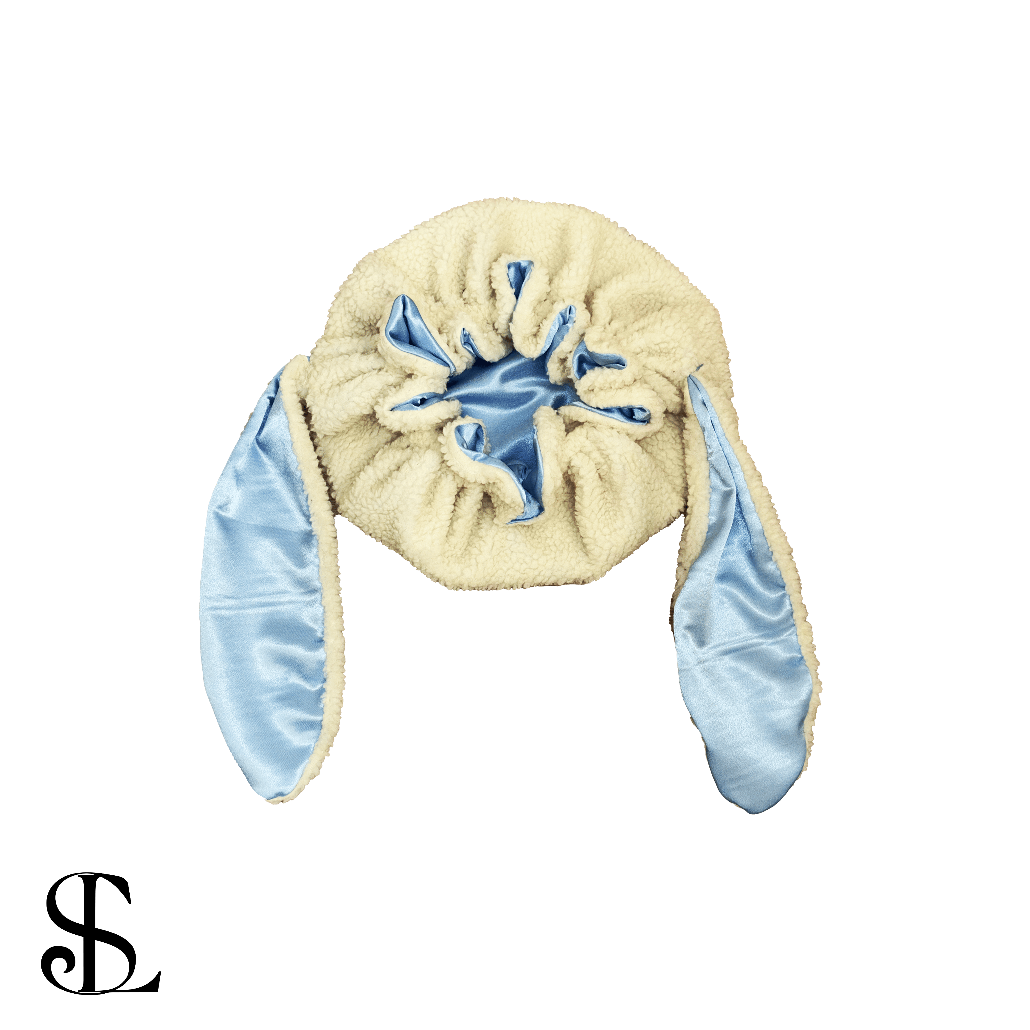 Baby blue and white